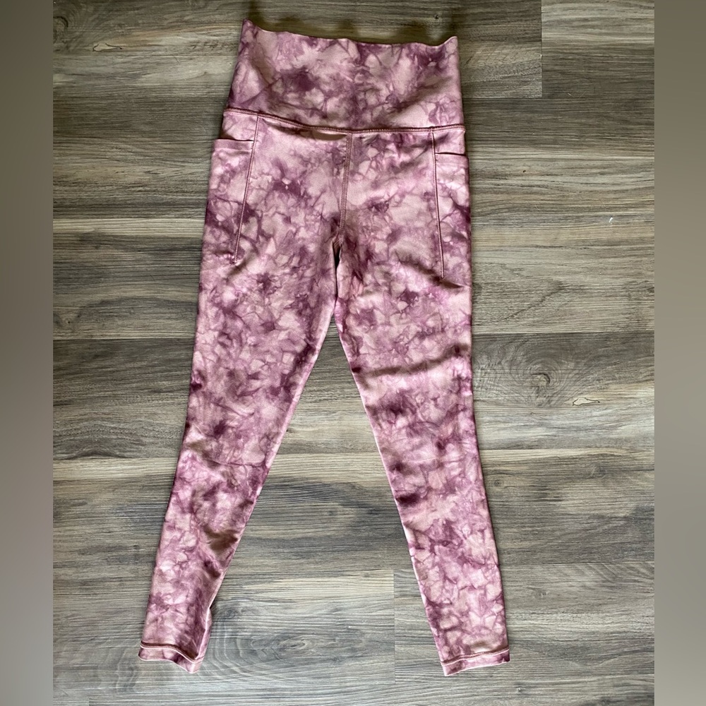 Salutation Stash 7/8 Tight Mauve Tie-Dye